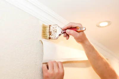 Pose de papier peint à Gioux — revêtements muraux et toiles de verre